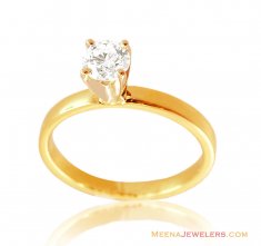 18K Gold Decent Diamond Ring ( Diamond Rings )