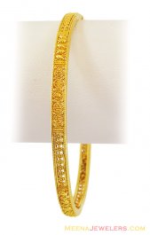 22K Fancy Gold Bangle (1 Pc)