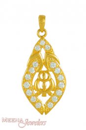 22K Gold Khanda Pendant ( Khanda Pendants )