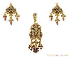22K Antique Pendant Set
