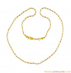 22K Rice Ball Gold Chain