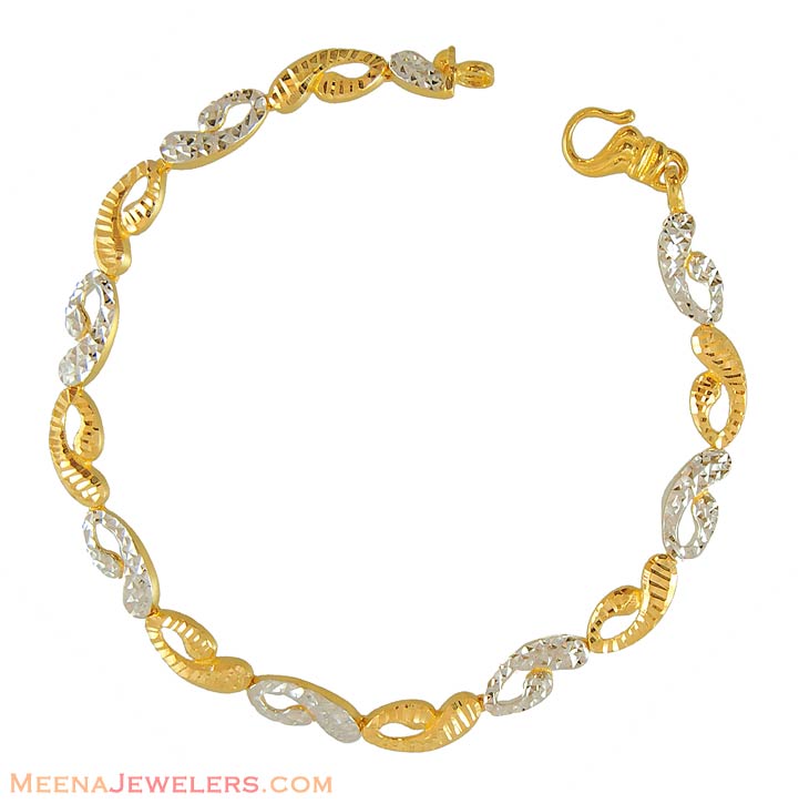 Designer ladies Bracelet(22k) - BrLa7233 - 22k gold ladies bracelet ...