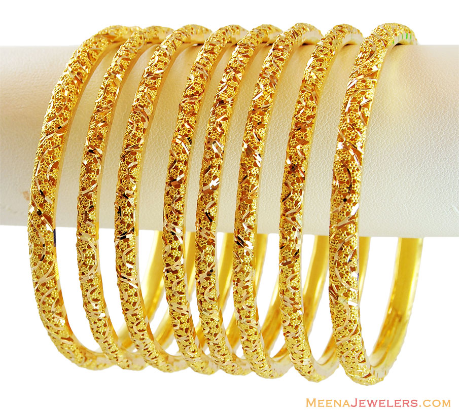 22k-gold-filigree-bangles-set-4-pc-bast14205-22k-indian-gold