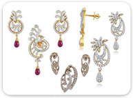 Diamond Jewellery >  Diamond Pendant Sets > 