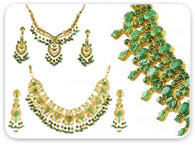 Sets (Ruby, Emerald, Sapphire) >  Emerald Necklace Sets > 