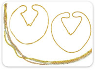 Necklace ( Chains) >  Plain Gold Chains > 