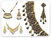 Sets (Ruby, Emerald, Sapphire) >  Sapphire Necklace Sets > 