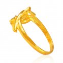  [ Ladies Gold Ring > 22 Kt Gold Two Tone Ring   ]