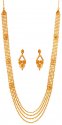  [ Bridal Necklace Sets > 22K yellow Gold Long Haar  ]