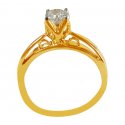  [ Diamond Rings > 18K Gold Solitaire Diamond Ring   ]