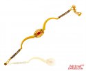 22K Gold Black Beads Bracelet  - Click here to buy online - 1,164 only..