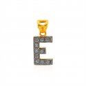 22Kt Gold Pendant with Initial(E) - Click here to buy online - 301 only..