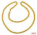 22 Kt Hollow Rope Chain (24 Inches) - Click here to buy online - 1,412 only..