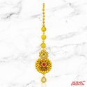 22Kt Gold Antique Maang Tikka - Click here to buy online - 1,185 only..