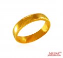 22 Karat Gold Wedding Band - Click here to buy online - 813 only..