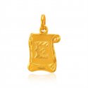 22Kt Initial ( T) Pendant - Click here to buy online - 220 only..