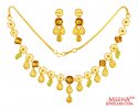 22 Karat Gold  Necklace Set - Click here to buy online - 2,799 only..