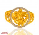 22 Kt Mens Ganesha Ring - Click here to buy online - 661 only..