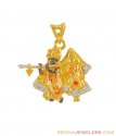 22k Radha Krishna Pendant - Click here to buy online - 460 only..