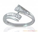 18K Fancy White Gold Diamond Ring - Click here to buy online - 646 only..