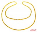 22 Kt Hollow Rope Chain (26 Inches) - Click here to buy online - 678 only..