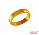 22 Karat Gold Wedding Band - Click here to buy online - 802 only..