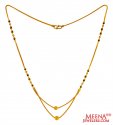 22Kt Gold Layered Mangalsutra - Click here to buy online - 889 only..