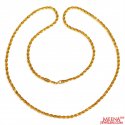 22 Kt Gold Rope Chain - Click here to buy online - 2,413 only..