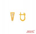 22Kt Gold Clip On Earrings - Click here to buy online - 525 only..