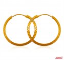 22Kt Gold Hoop Earrings - Click here to buy online - 514 only..