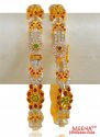 22K Fancy Stones Kadas (2PC) - Click here to buy online - 4,016 only..