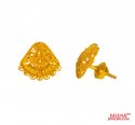 22 kt Gold  Earrings  - Click here to buy online - 485 only..