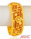 22 Kt Gold Meena Kada 1 Pc - Click here to buy online - 4,970 only..