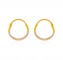 22 Kt Gold Hoop Earrings - Click here to buy online - 150 only..