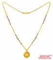 22Kt Gold Signity Mangalsutra  - Click here to buy online - 1,140 only..