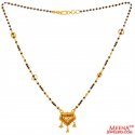 22K Gold Three Tone Mangalsutra - Click here to buy online - 893 only..