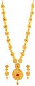 22K Gold Long Necklace Set - Click here to buy online - 7,514 only..