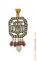 Gold Allah Pendant with Precious Stones - Click here to buy online - 685 only..