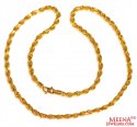 22 Kt Gold Rope Chain - Click here to buy online - 2,535 only..