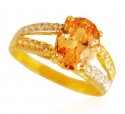 22Kt Gold Topaz Ring - Click here to buy online - 450 only..
