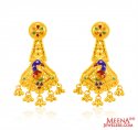 22K Peacock Earrings - Click here to buy online - 1,091 only..