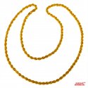 22 Kt Rope Gold Chain - Click here to buy online - 1,583 only..