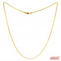 Click here to View - 22Kt Gold Plain Chain 