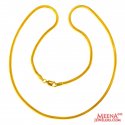 22 kt Gold Chain (18 inc) - Click here to buy online - 1,002 only..