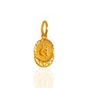 22K Gold Pendant with Initial(G) - Click here to buy online - 168 only..