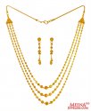 22K Gold Necklace Set - Click here to buy online - 2,845 only..