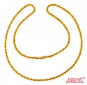 Mens Rope Chain 22 kt 18 Inchs - Click here to buy online - 417 only..
