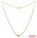 22 karat Yellow Gold Mangalsutra - Click here to buy online - 555 only..