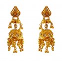 22k Long Jumki Earrings - Click here to buy online - 1,842 only..