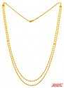 22Kt Gold Beads Layered Chain